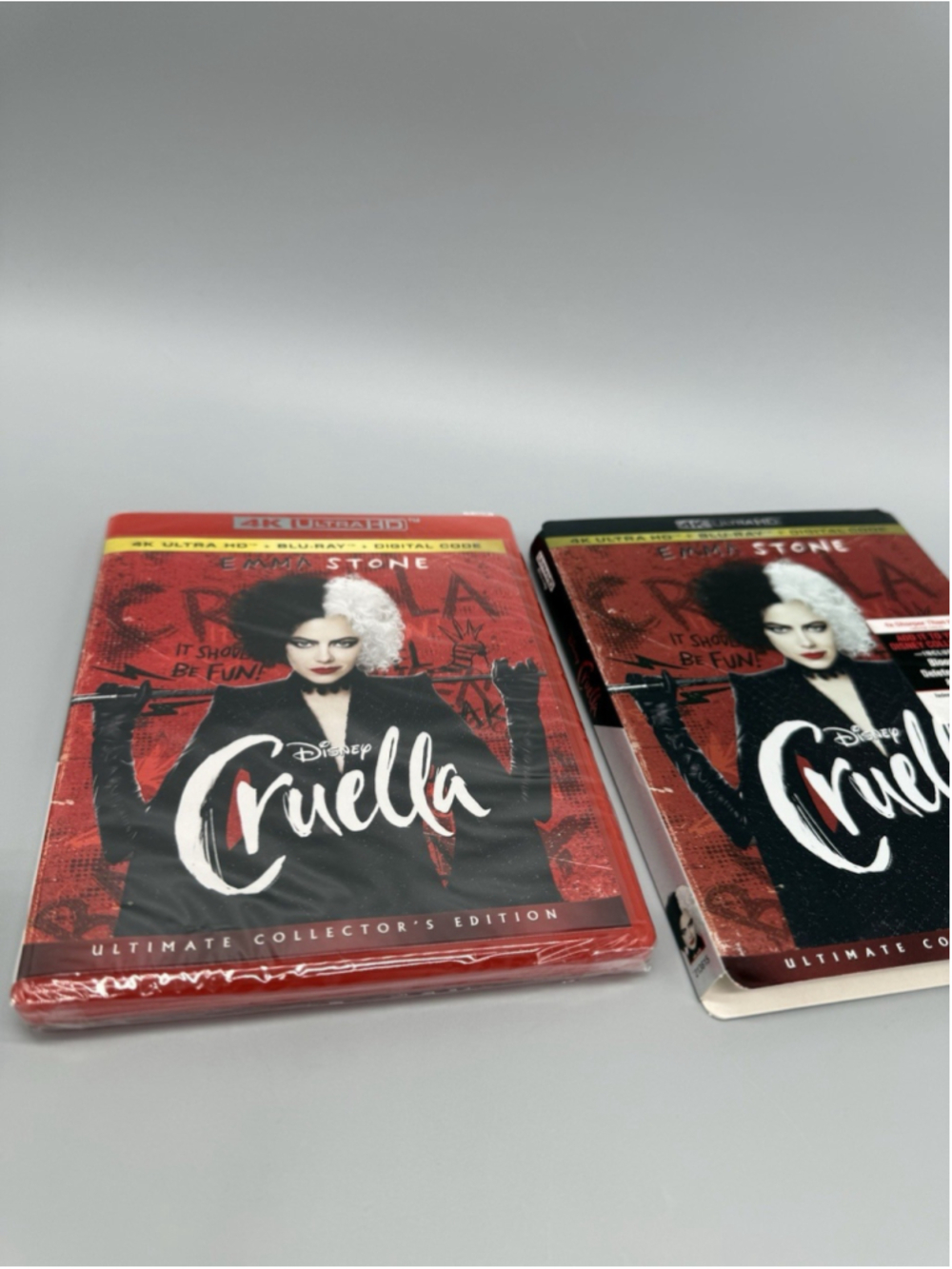 Cruella (Blu-ray + 4K Ultra HD DVD, 2021) Emma Stone NEW - Picture 2 of 3